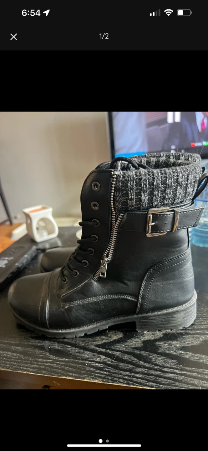 Black combat  Boots - NEW