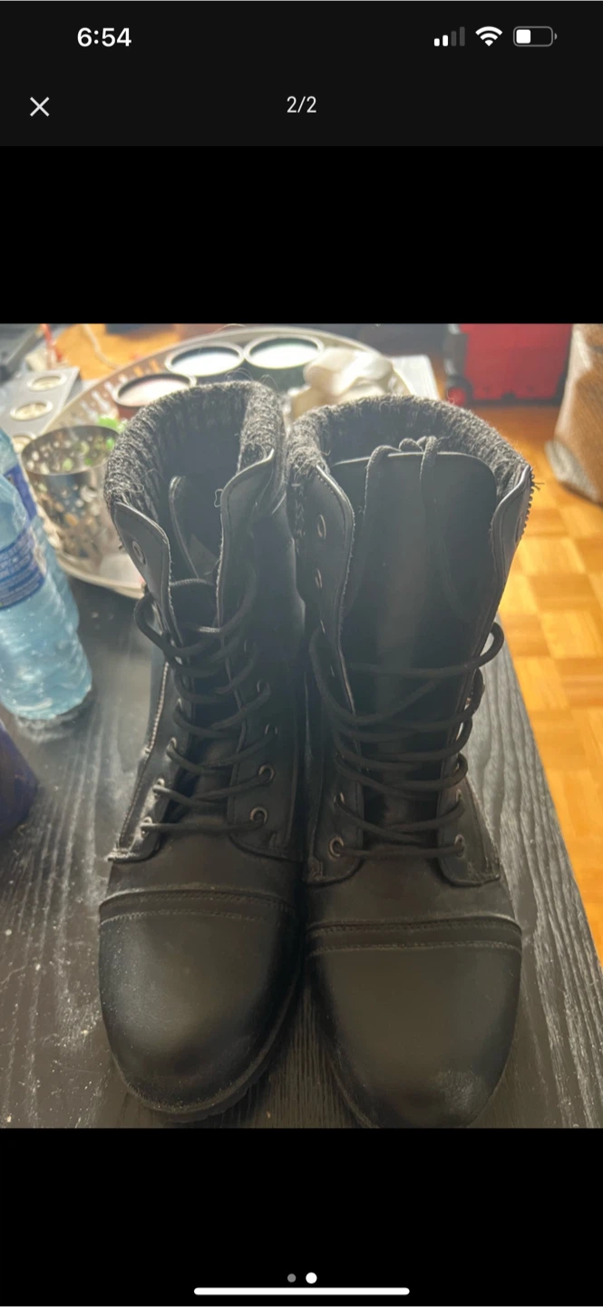 Black combat  Boots - NEW - photo 2