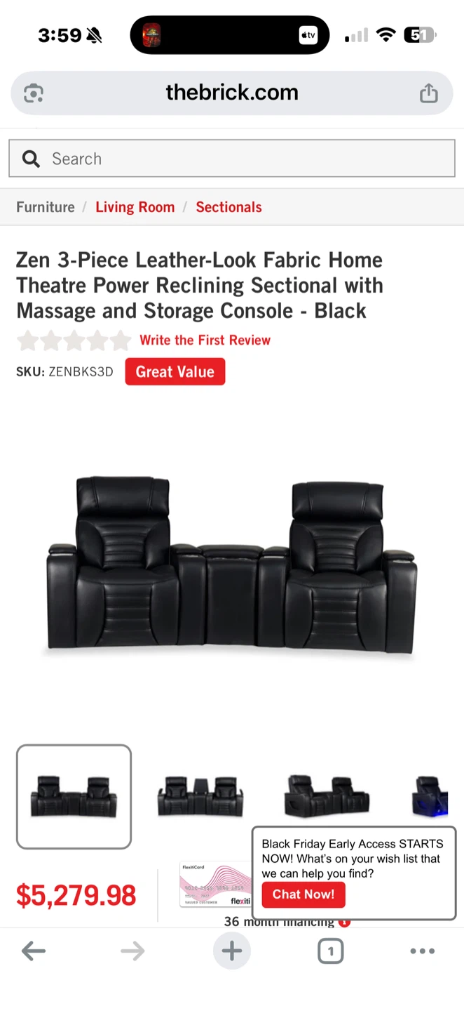 Zen 2 - piece leather love seat