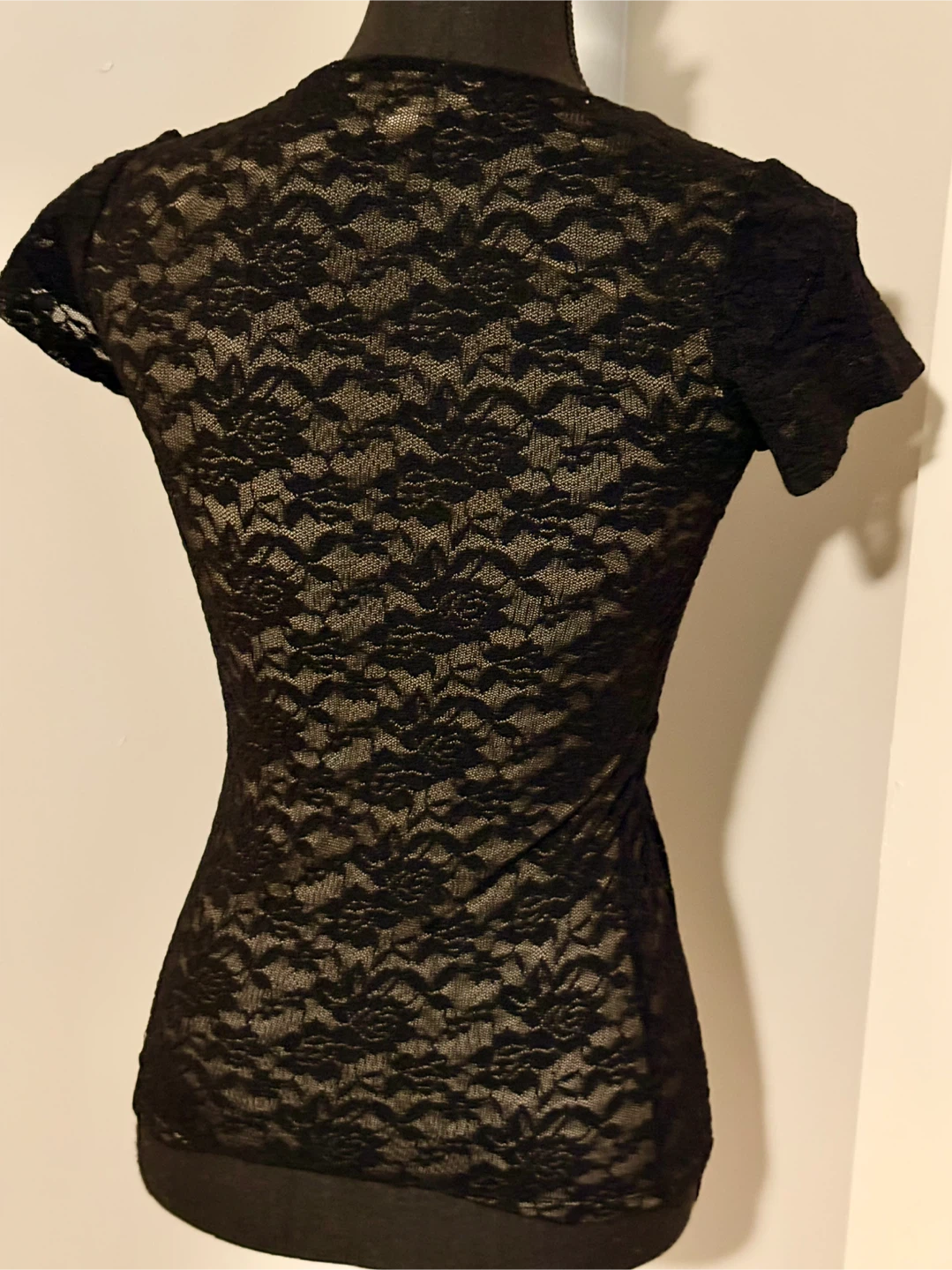 Cabi Black Lace Top - Size XS - photo 3