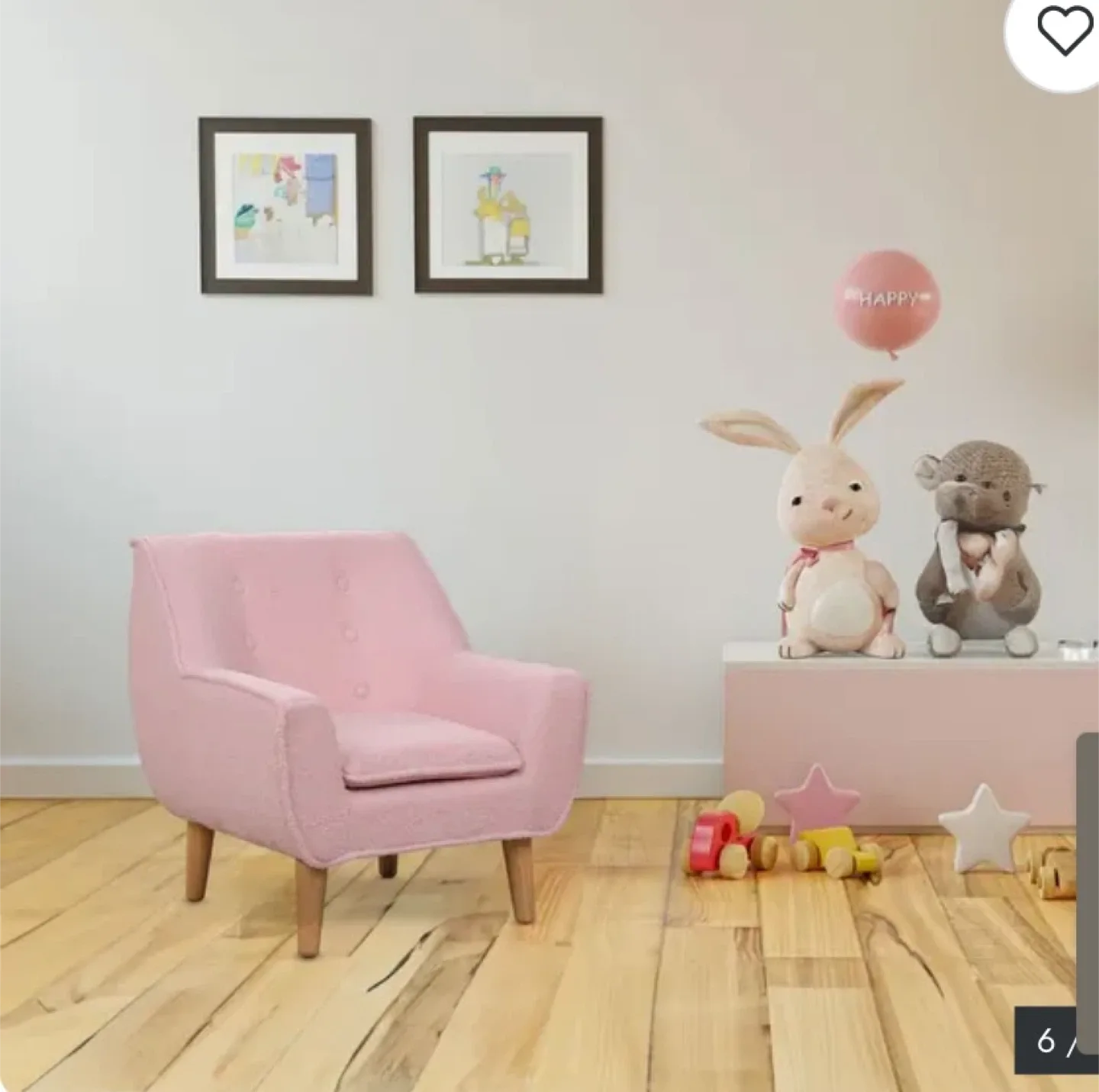 New Childs Teadybear Armchair Pink image indicator(5)