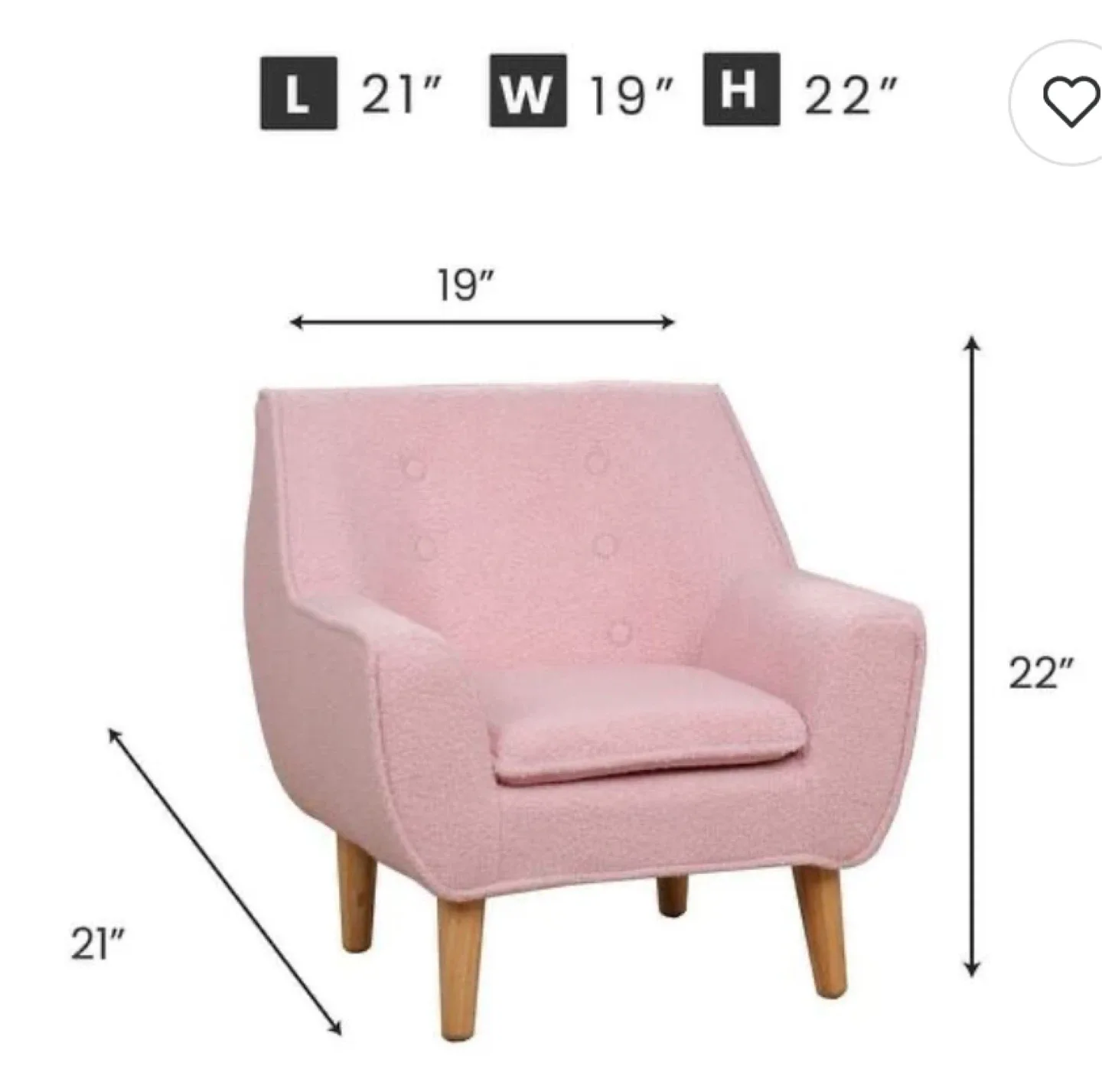 New Childs Teadybear Armchair Pink image indicator(4)