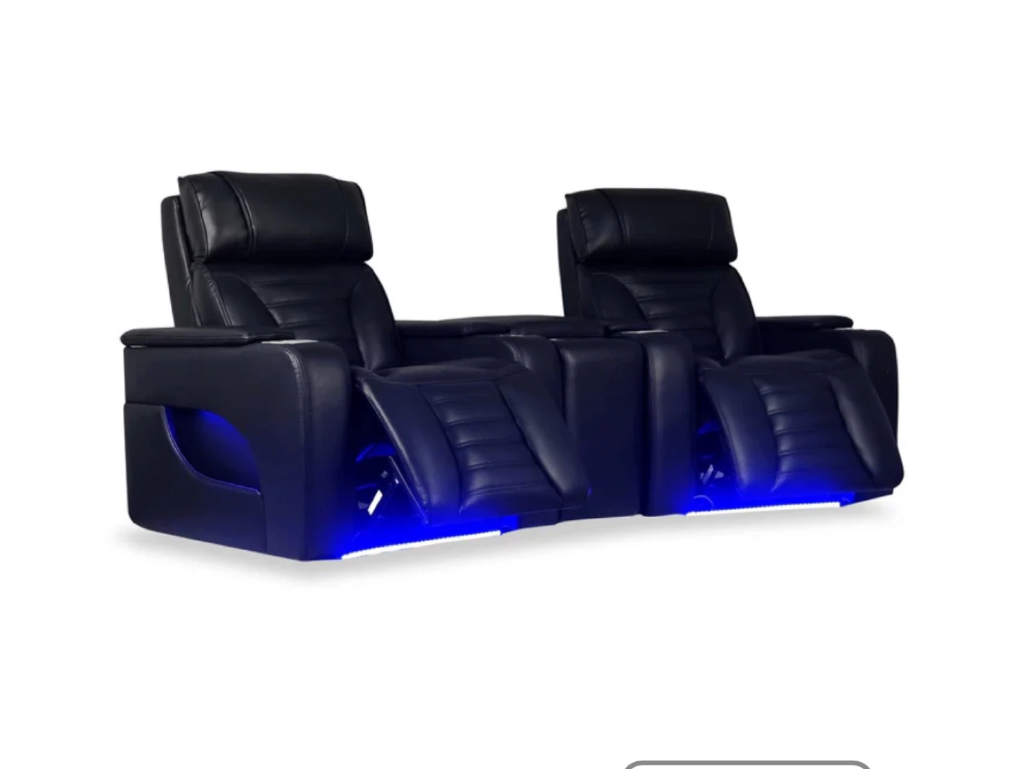 Zen 2 - piece leather love seat - photo 3