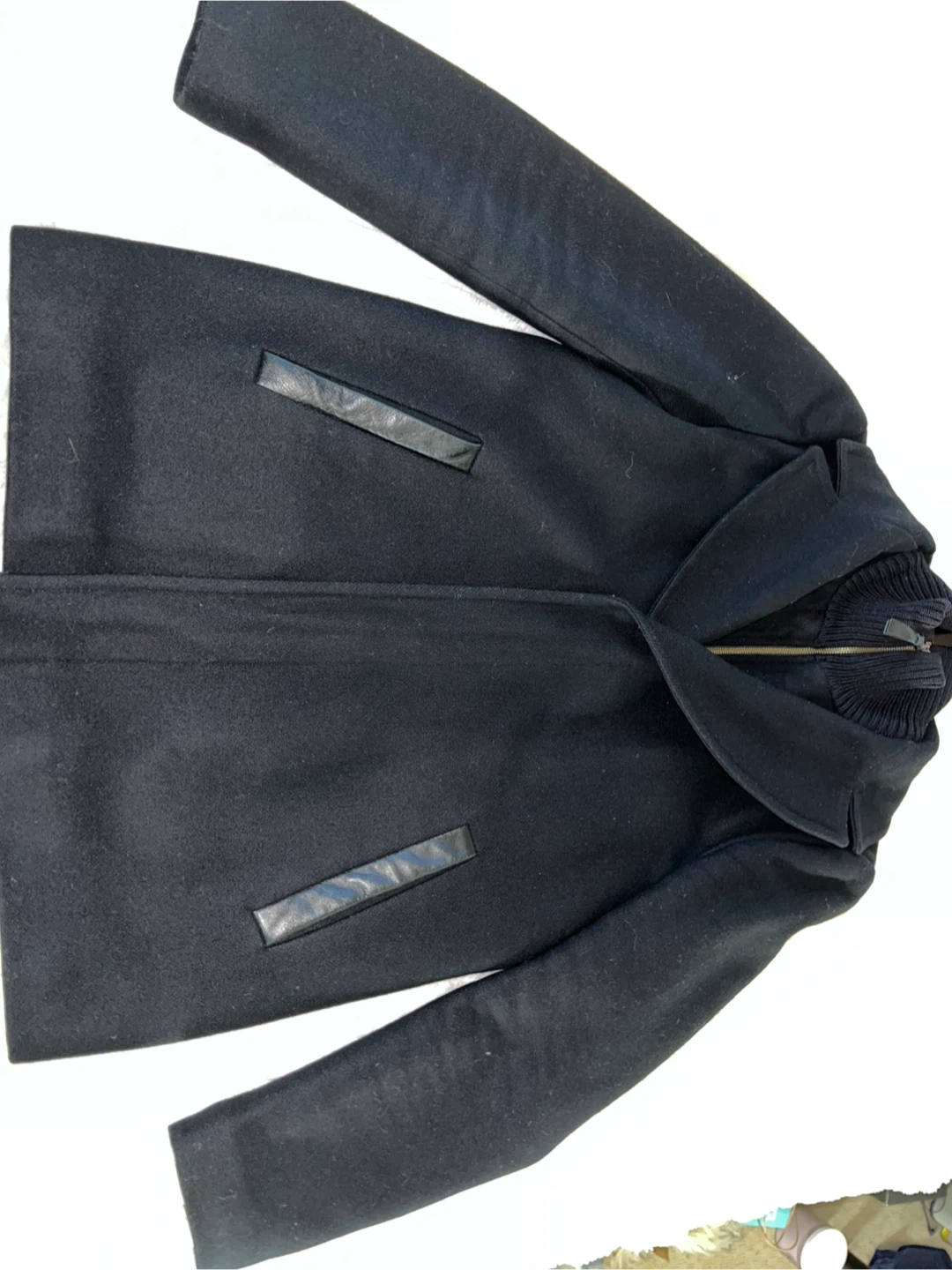 Mackage Black Wool Blend Coat - Size 40 - photo 3