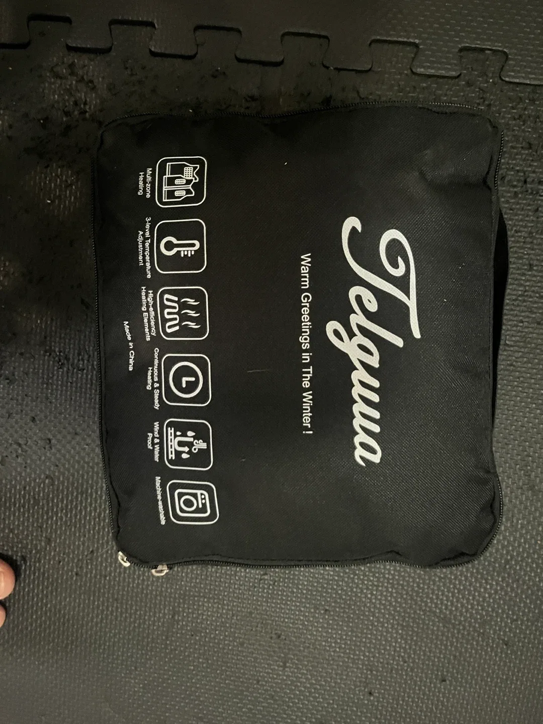 Telguwa heated Black Puffer vest XXXL thumbnail