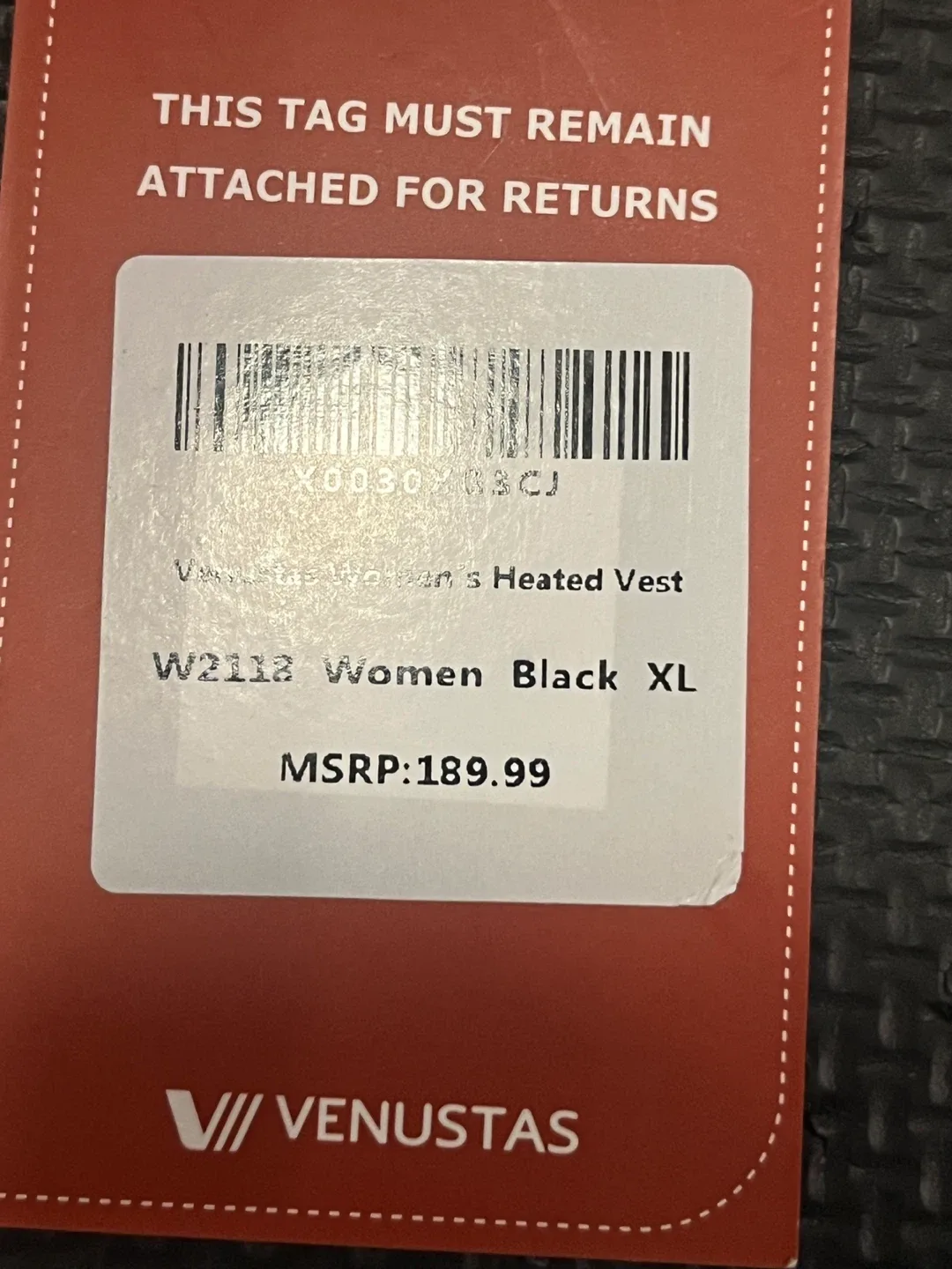 VENUSTAS Women's Heated Vest Black XL - New image indicator(3)