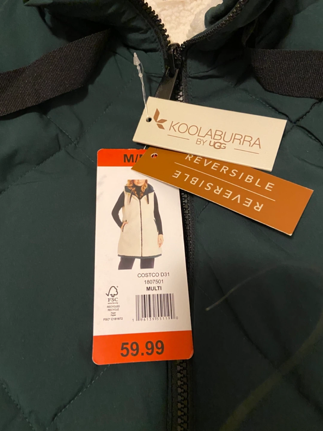Koolaburra by UGG Reversible Vest - New with Tags - photo 2