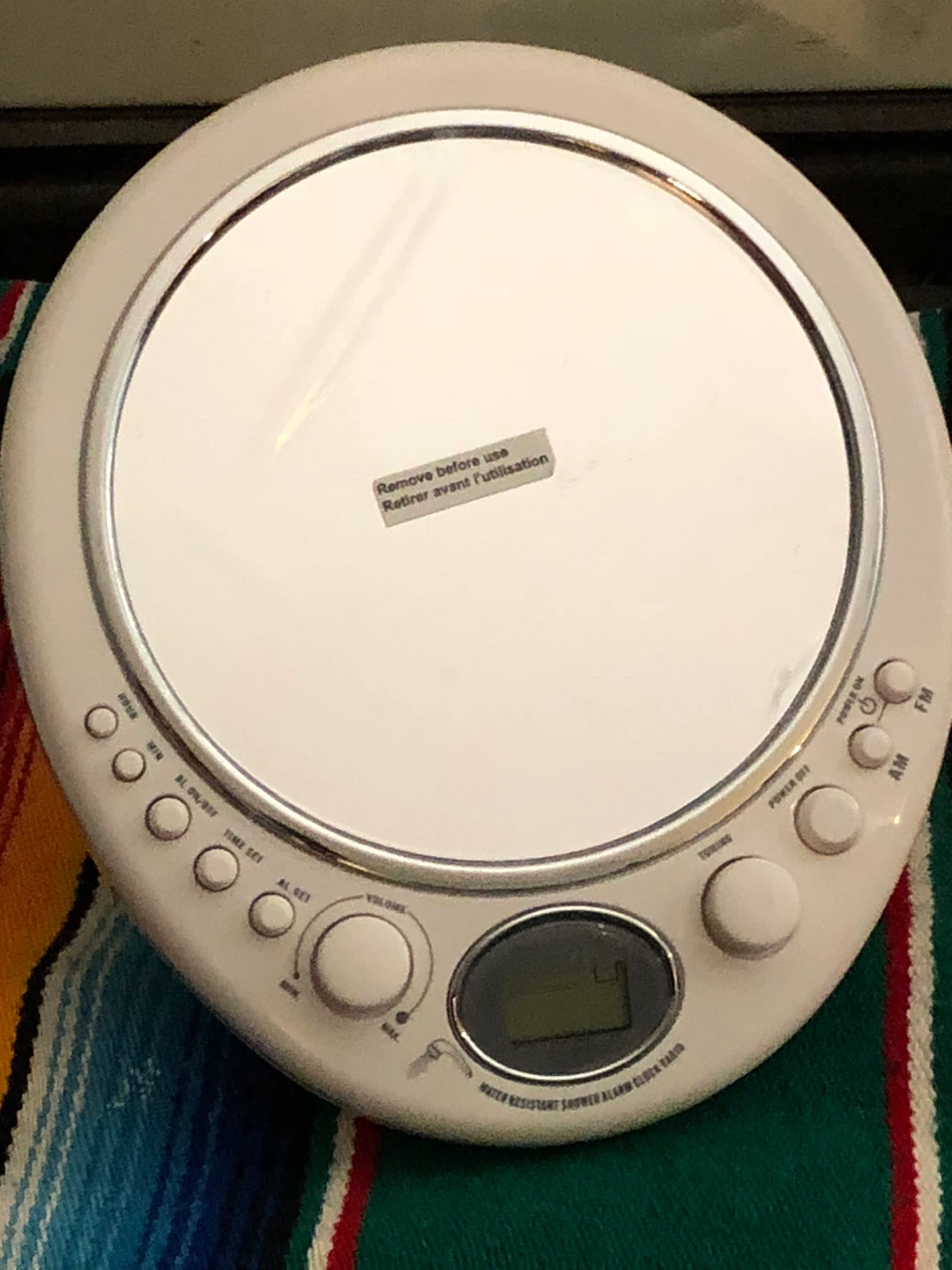 Gadgetree Fog Free Shaving Mirror with Radio - Like New! - photo 2