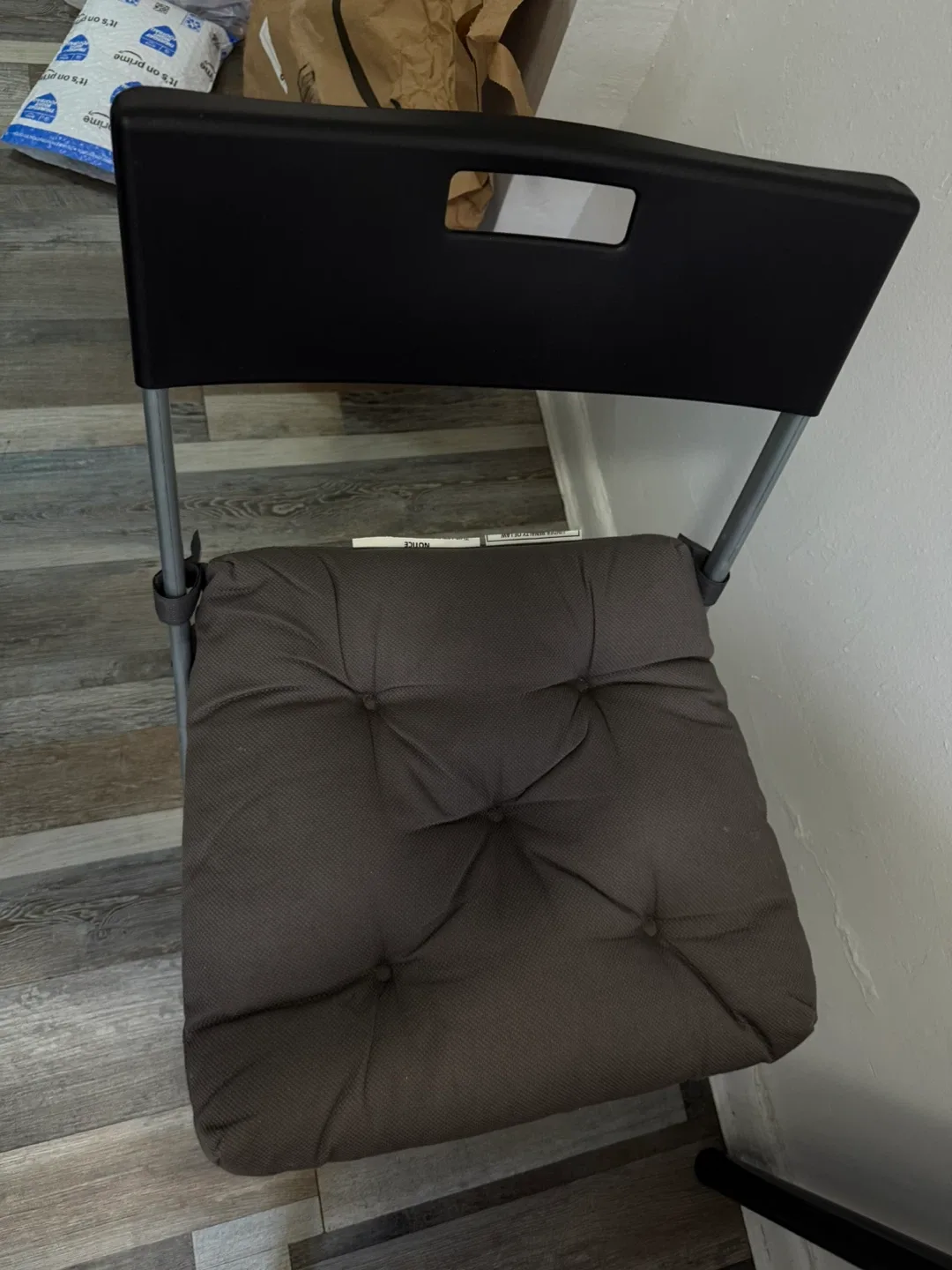 IKEA GUNNDE Folding chair, black image indicator(3)