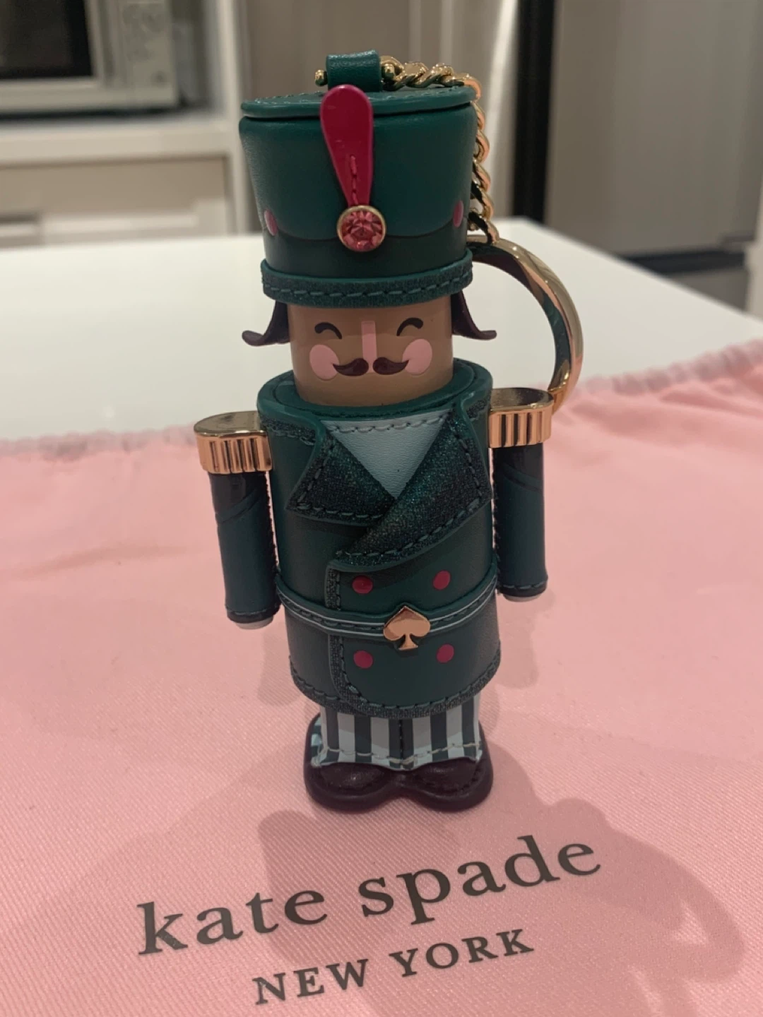 🎄New Kate Spade Nutcracker Keychain Bag Charm 🎄