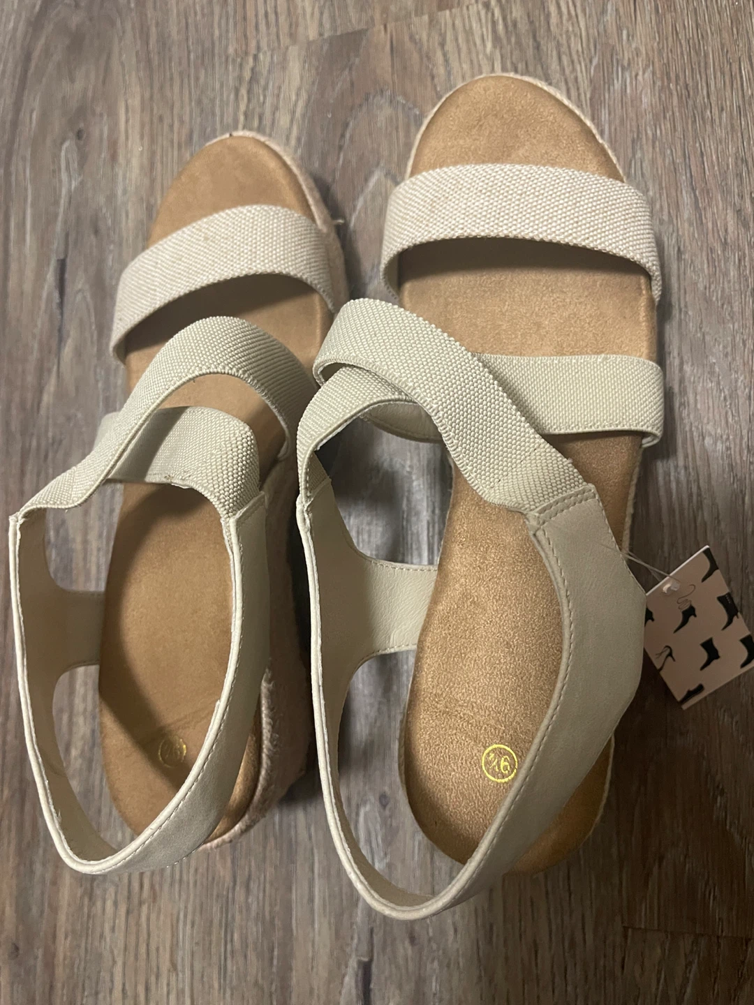 Women Espadrille Platform Wedge Sandals - Size 9.5 - photo 2