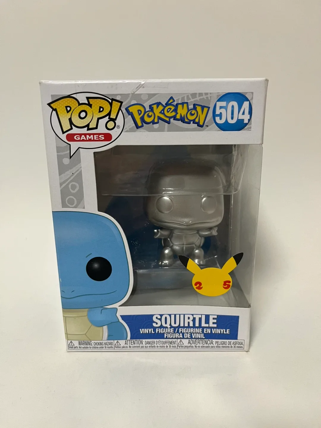 New Funko Pop! Games Pokemon Squirtle #504 thumbnail