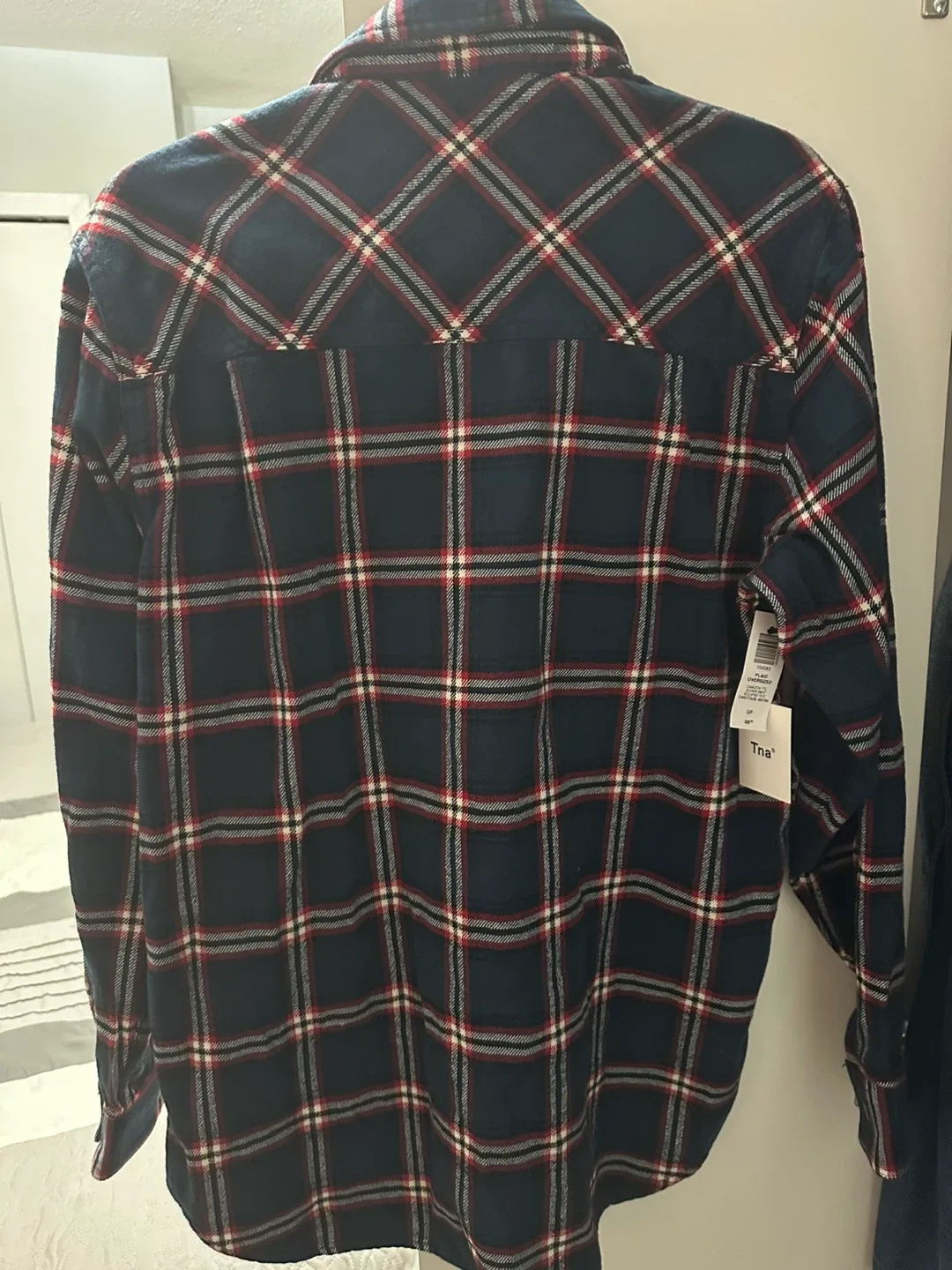 TNA Dakota Plaid Oversized Shirt - Size S🥕 image indicator(2)