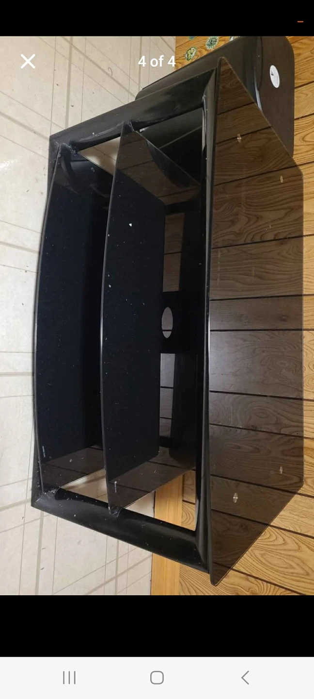 TV Stand - Black Glass - photo 3