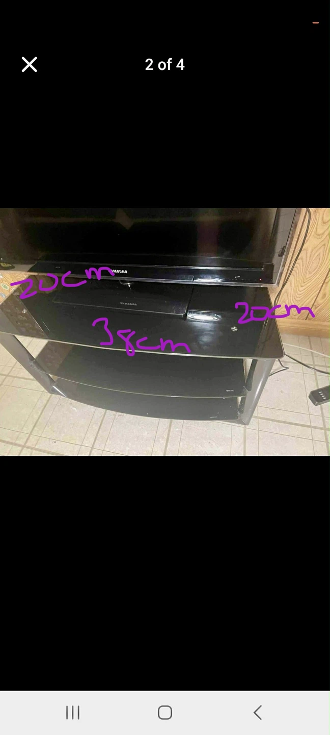 TV Stand - Black Glass - photo 4