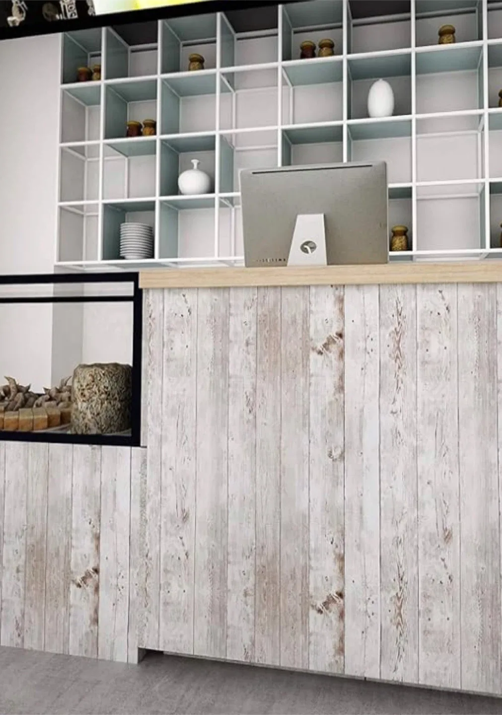 Wood looks wallpaper rolls image indicator(3)