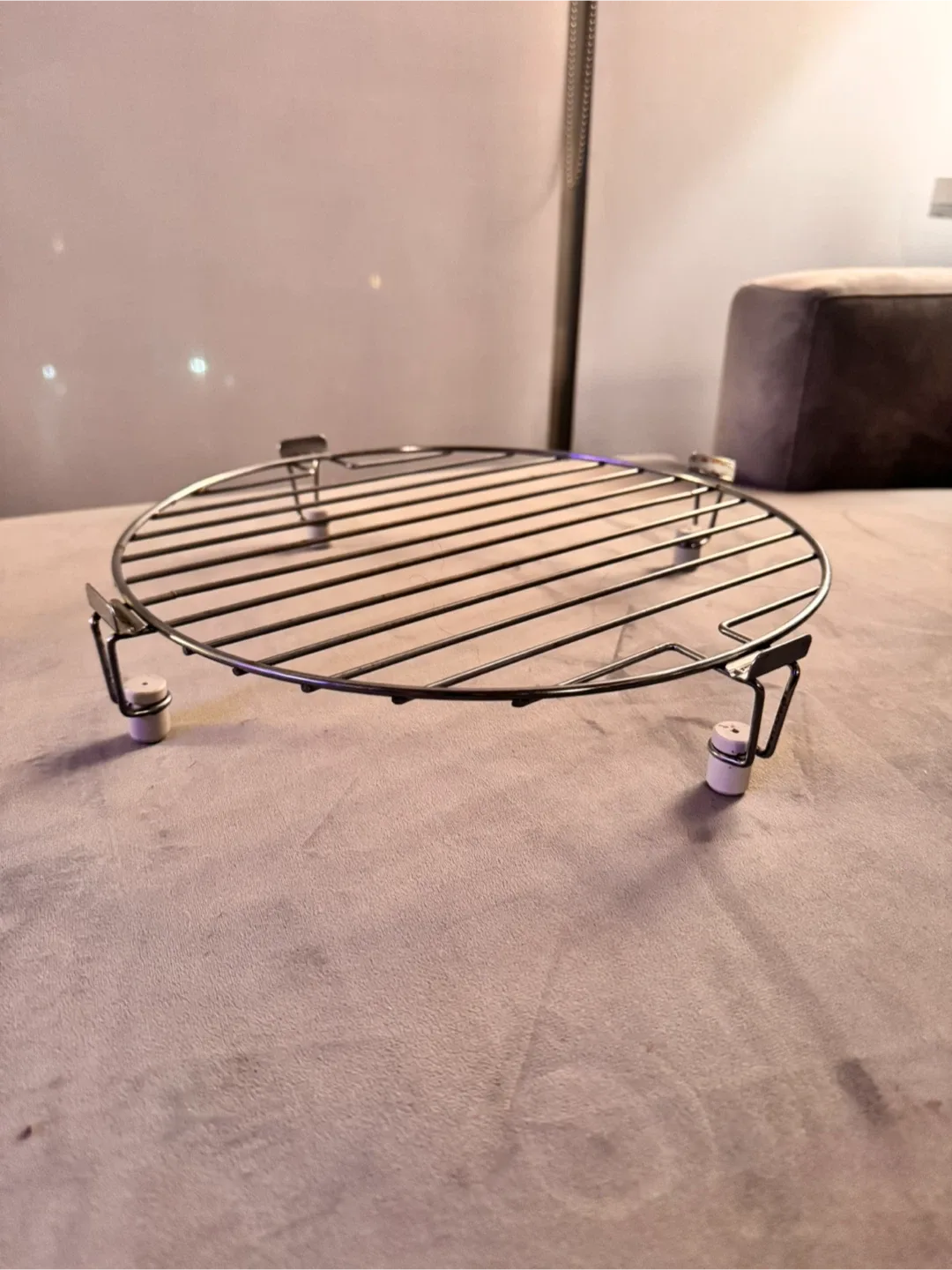 Two Round Stainless Microwave Baking Racks image indicator(4)