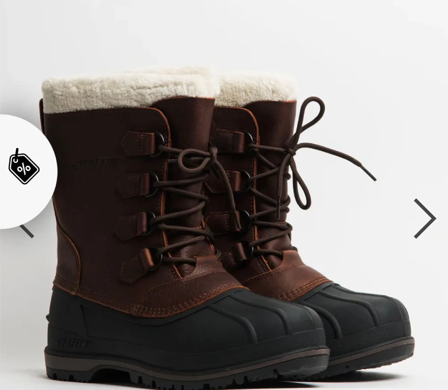 Baffin Brown Leather Winter Boots image indicator(2)
