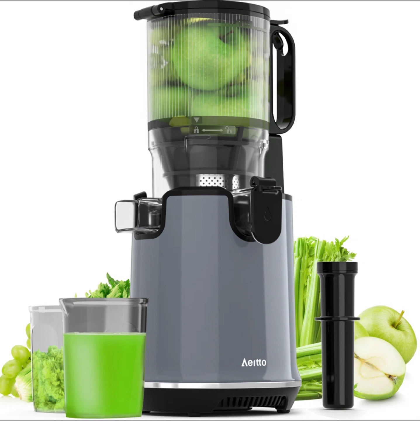 Brand New Aeitto Max5 Advanced Cold Press Juicer- Grey