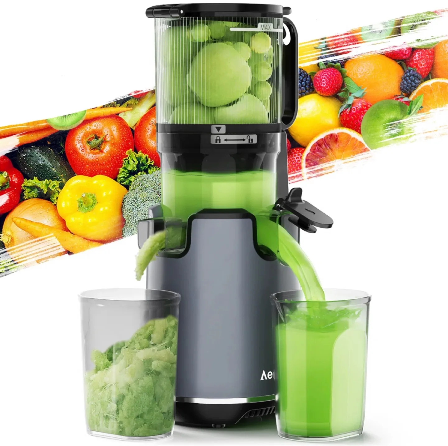 Brand New Aeitto Max5 Advanced Cold Press Juicer- Grey image indicator(3)