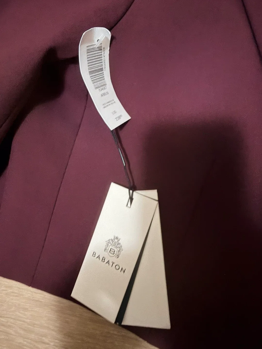 Babaton Burgundy Cropped Blazer image indicator(3)