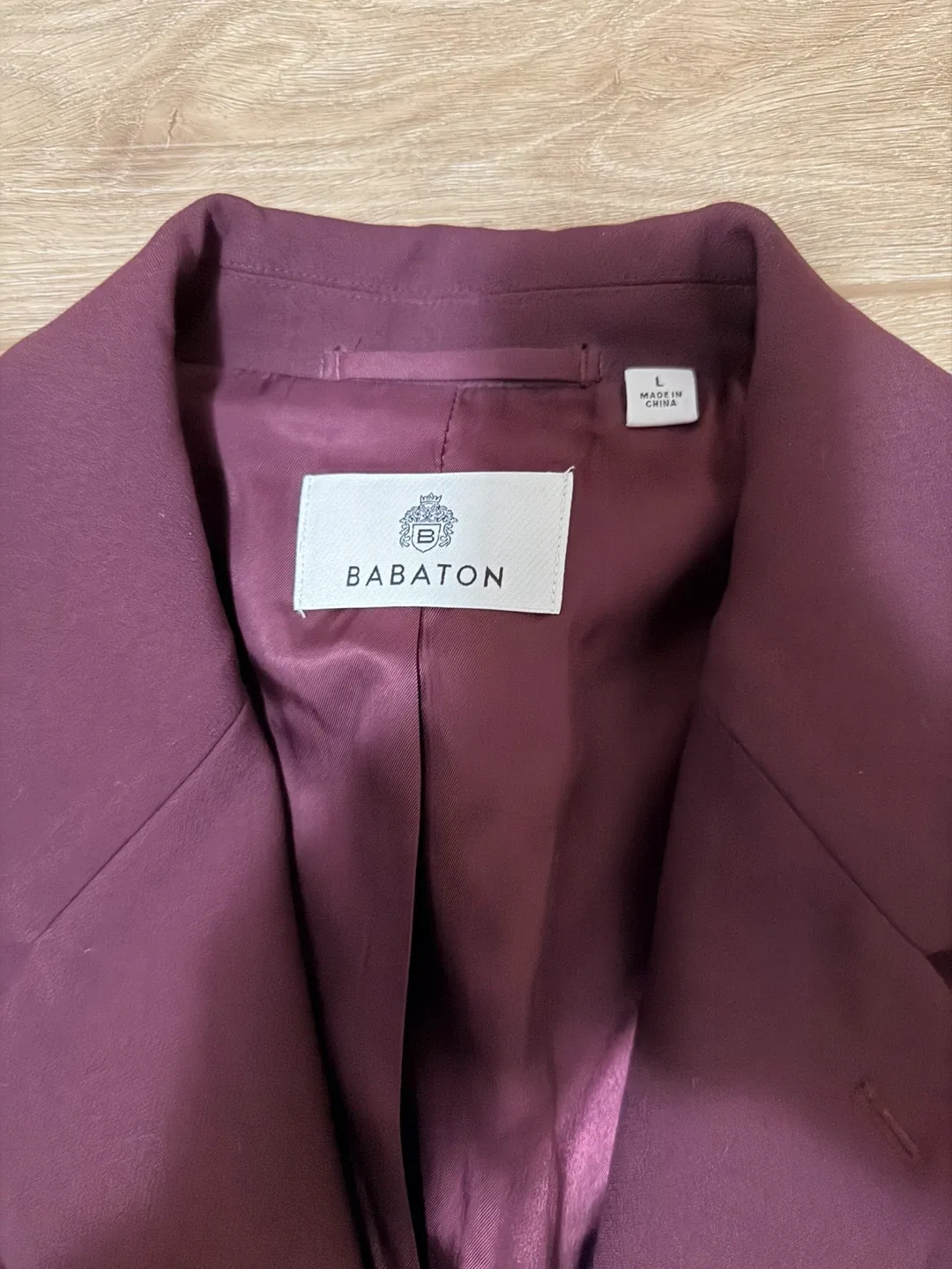 Babaton Burgundy Cropped Blazer image indicator(2)