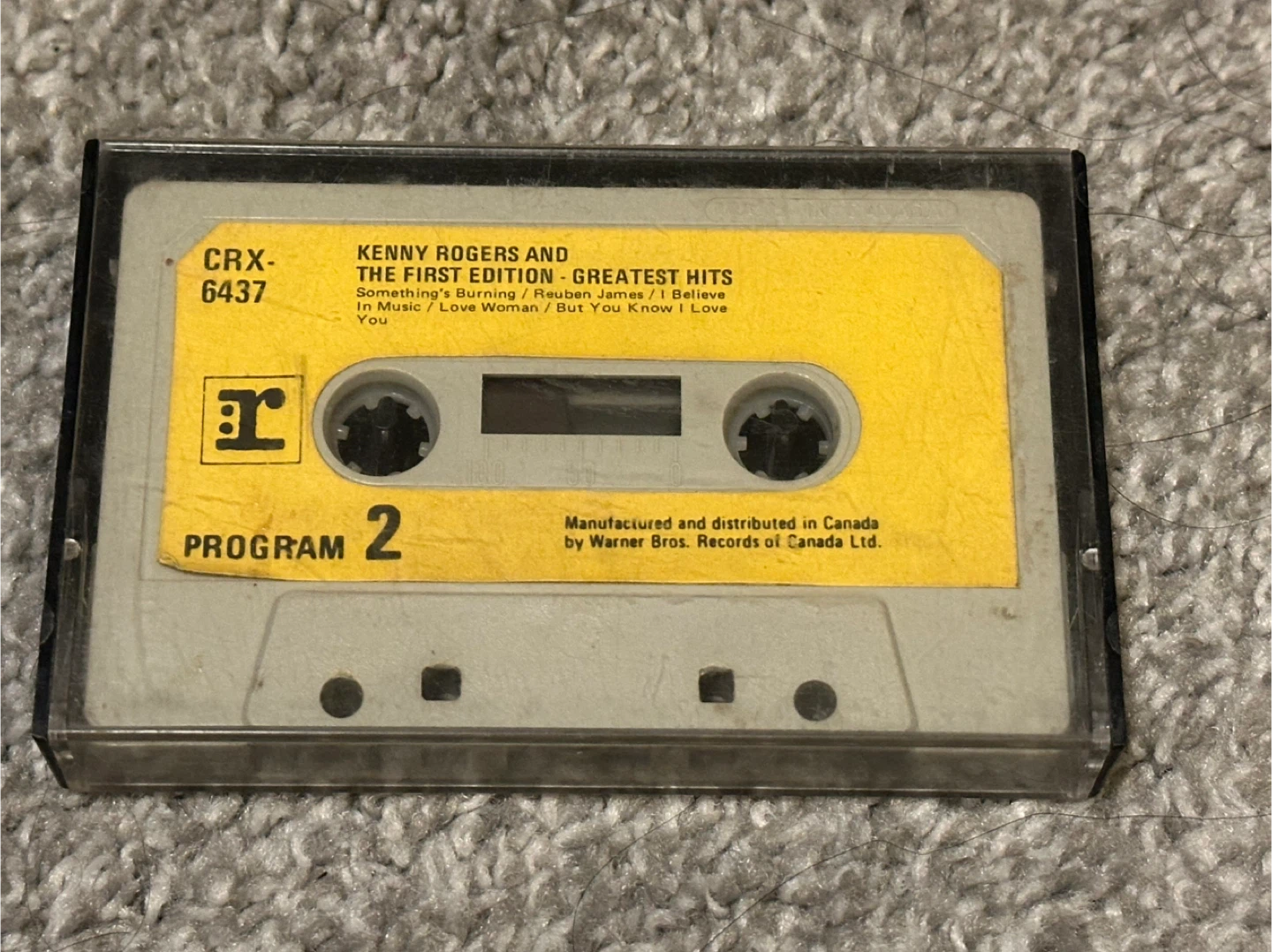 🥕 Free! Kenny Rogers Greatest Hits Cassette Tape