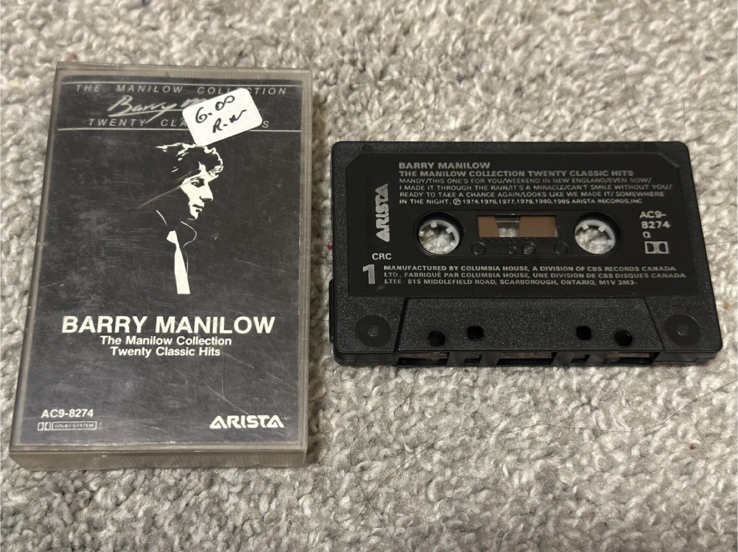 🥕 Barry Manilow - The Manilow Collection - Cassette Tape