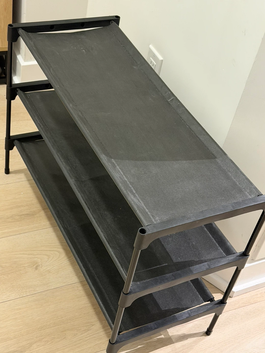 Shoe Rack - Black, 70 x 30 x 47cm