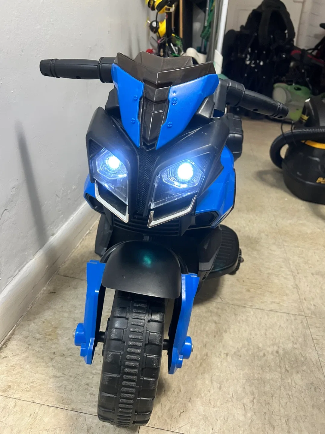 Aosom Kids Ride-On Motorcycle - Blue image indicator(3)