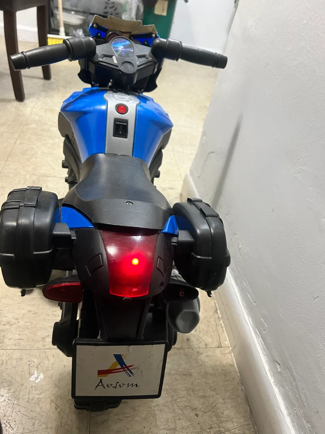 Aosom Kids Ride-On Motorcycle - Blue image indicator(5)