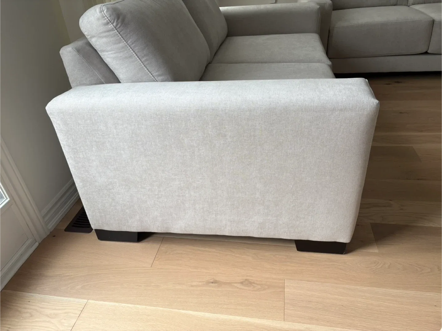 New Linen Blend Loveseat Sofa image indicator(3)