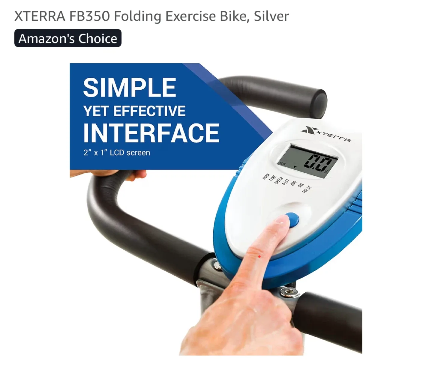 XTERRA FB350 Folding Exercise Bike (hardly used) image indicator(3)