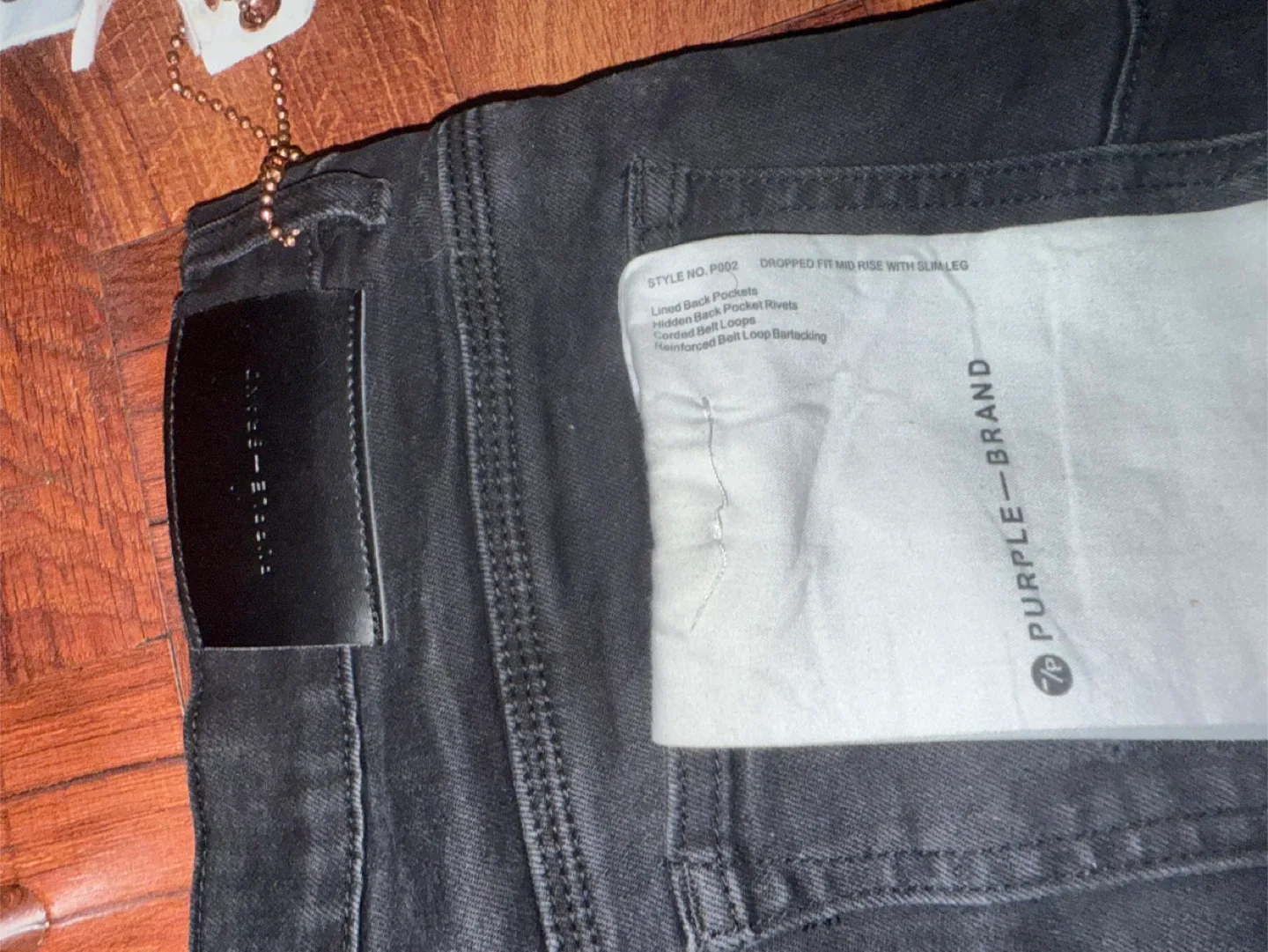 Purple Brand P002 Dropped Fit Mid Rise Slim Leg Jeans image indicator(5)