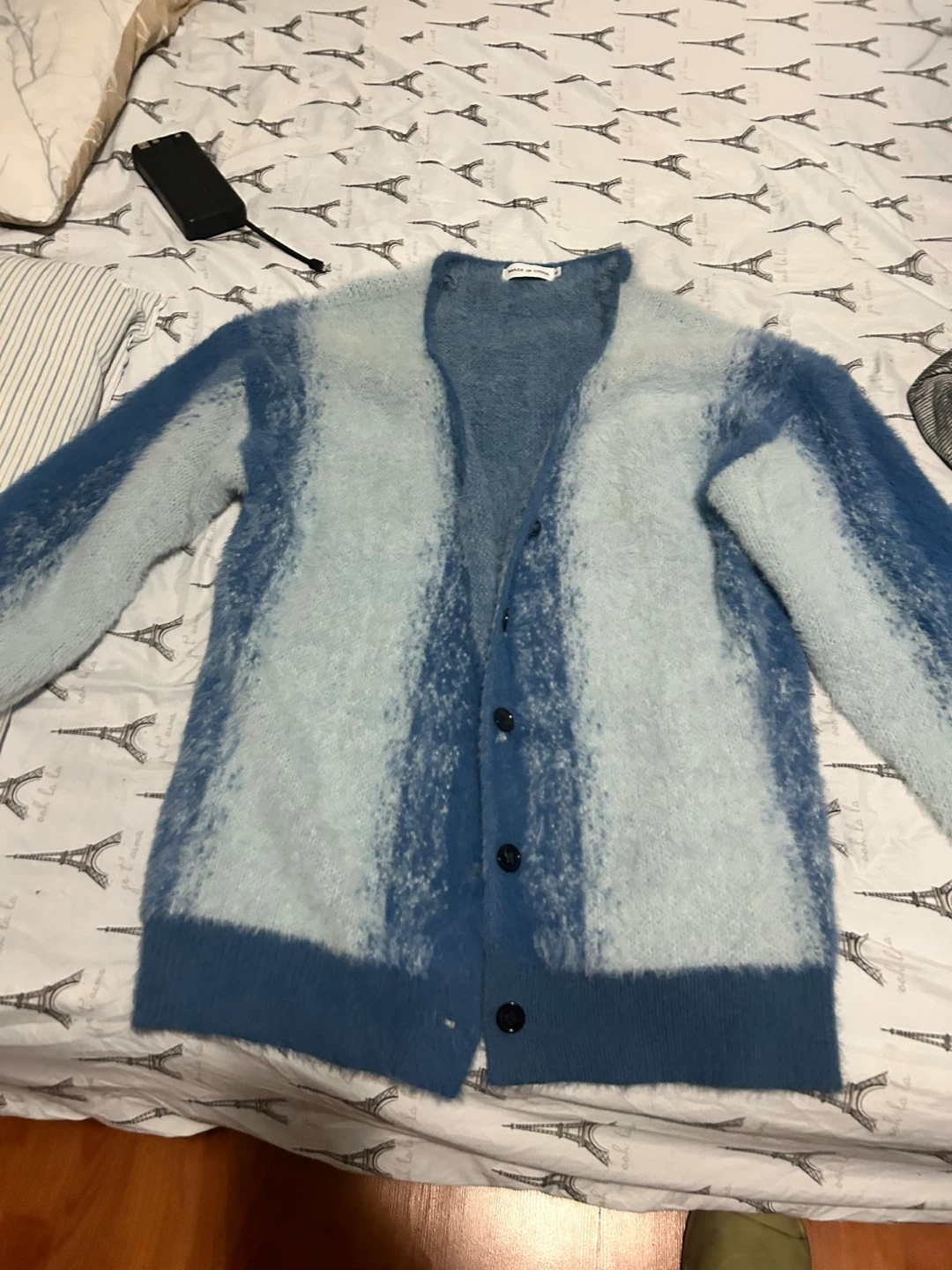 Striped Blue Cardigan - photo 3