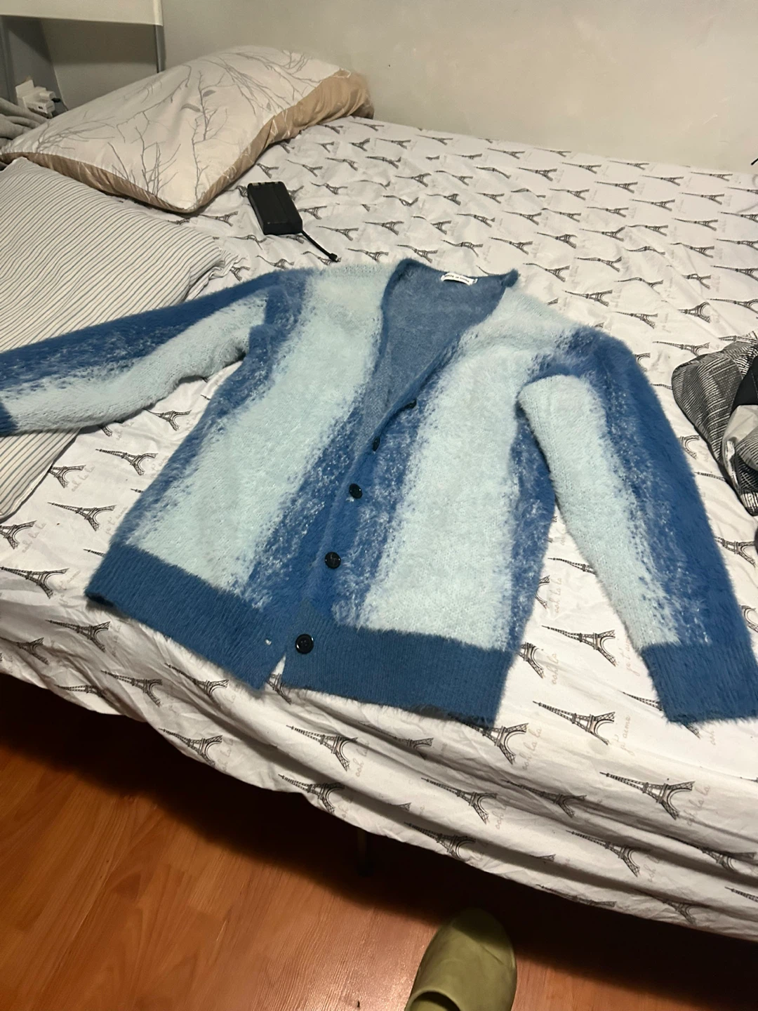 Striped Blue Cardigan - photo 2