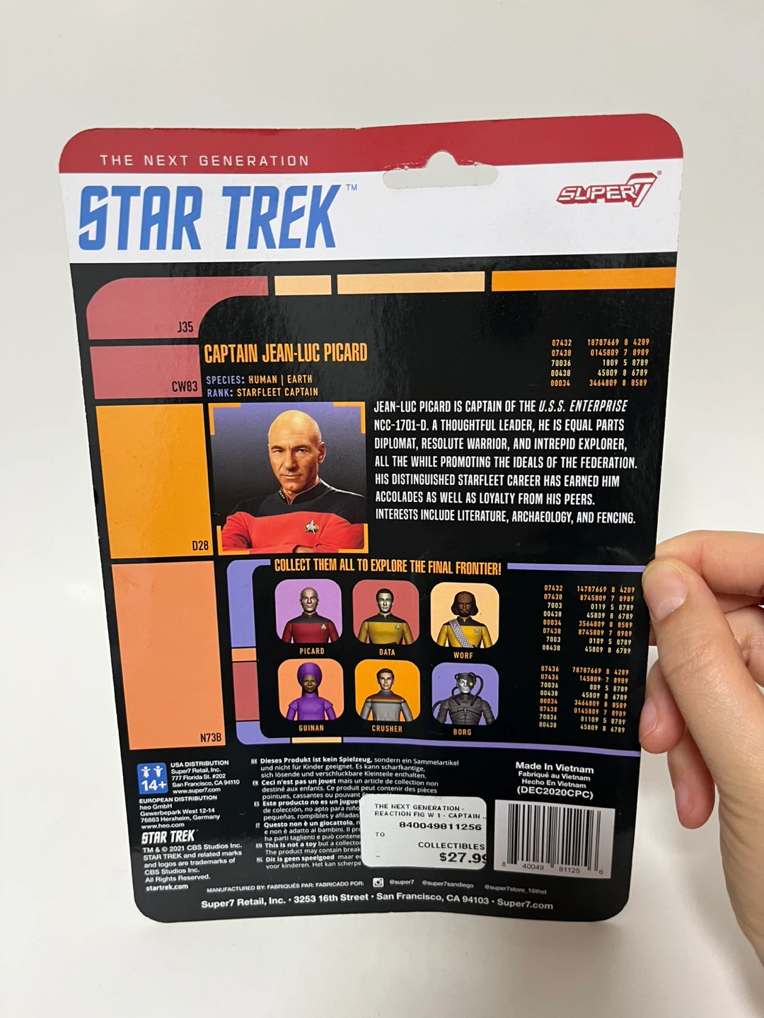 CAPTAIN PICARD - STAR TREK: THE NEXT GENERATION BY SUPER7 - photo 2
