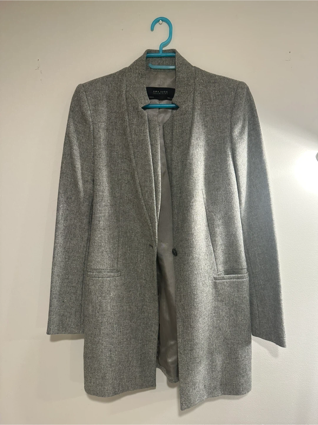 Wool Grey Coat - Zara - photo 3