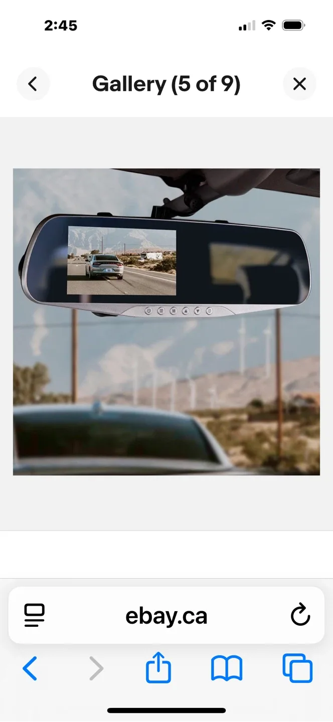 YADA 1080P Mirror Roadcam w/ 4.3" LCD Monitor image indicator(4)