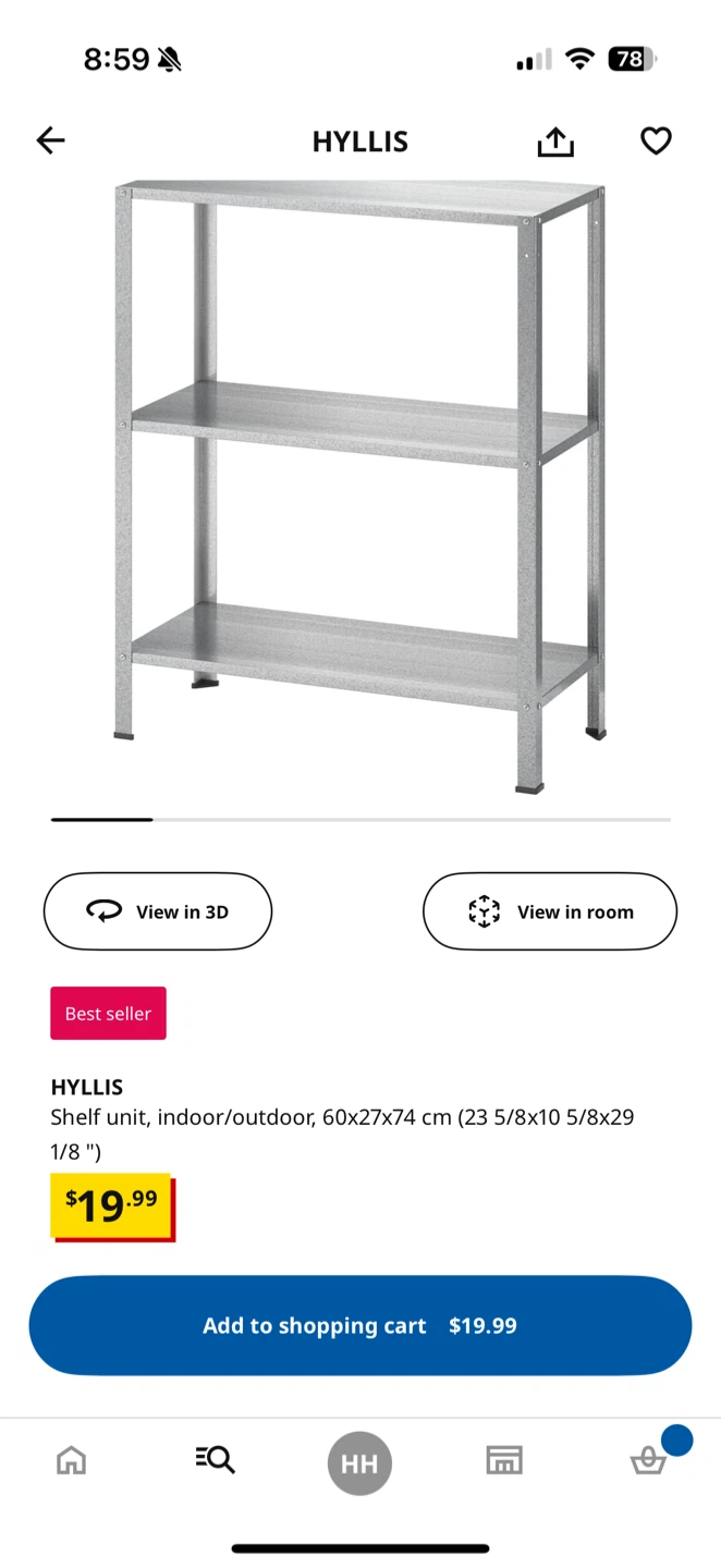 IKEA HYLLIS Shelf Unit - Indoor/Outdoor - photo 2