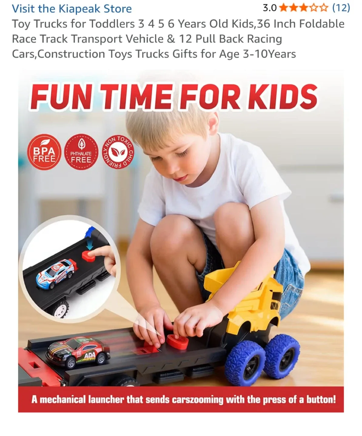 Kiapeak Toy Truck & Transport Vehicle Set image indicator(2)