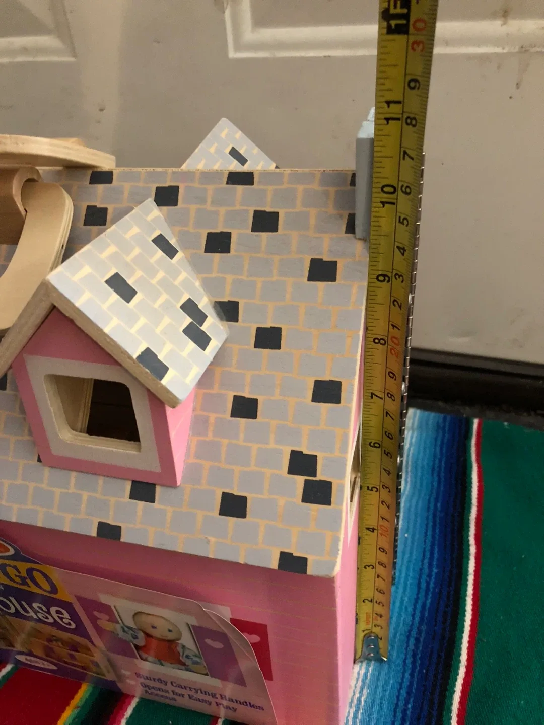 Melissa & Doug Fold & Go Wooden Dollhouse image indicator(7)