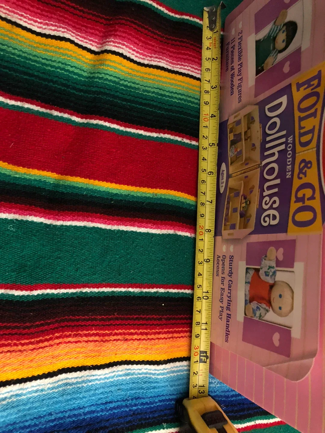 Melissa & Doug Fold & Go Wooden Dollhouse image indicator(6)