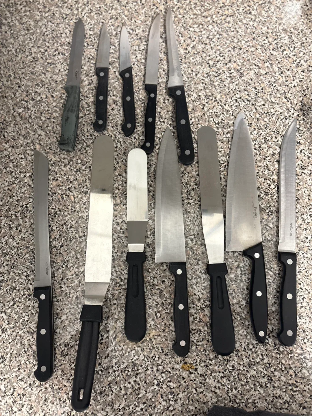 Various Kitchen Knives