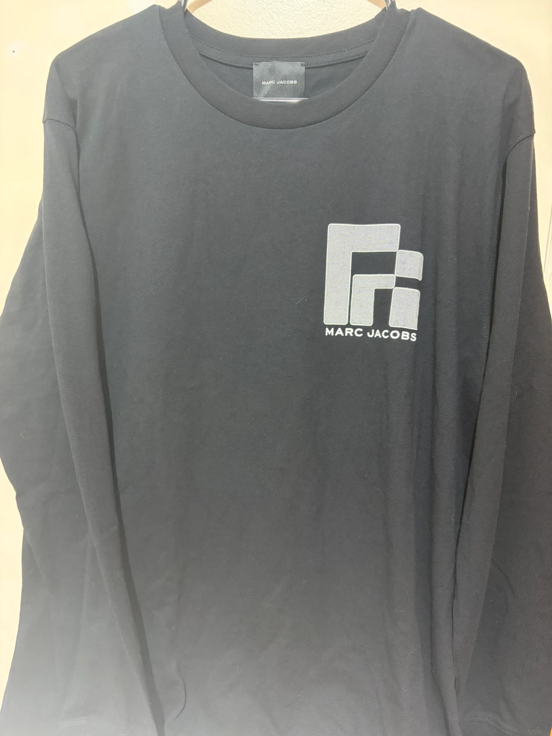 Marc Jacobs Rubric Longsleeve Tee, Black