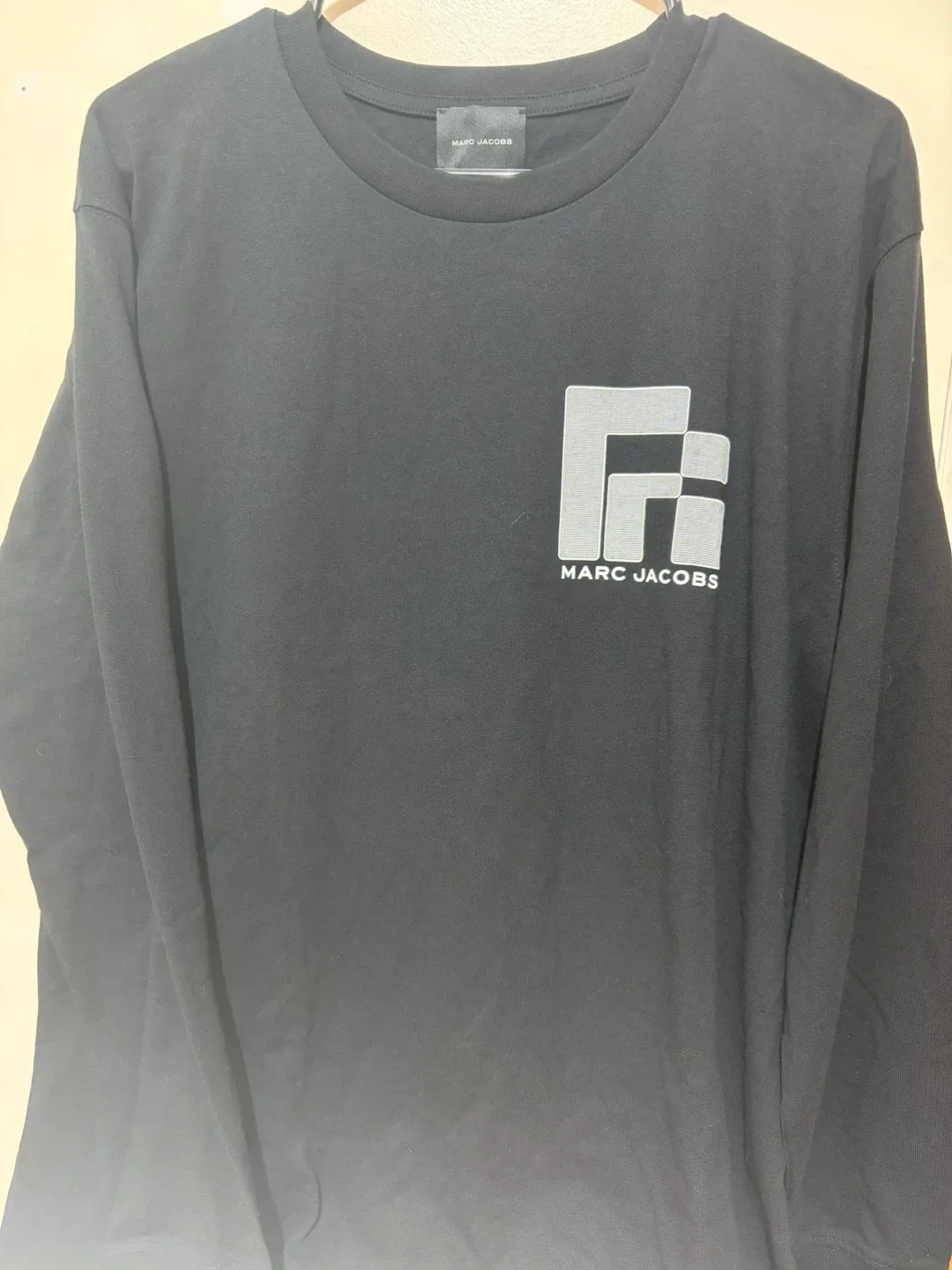 Marc Jacobs Rubric Longsleeve Tee, Black