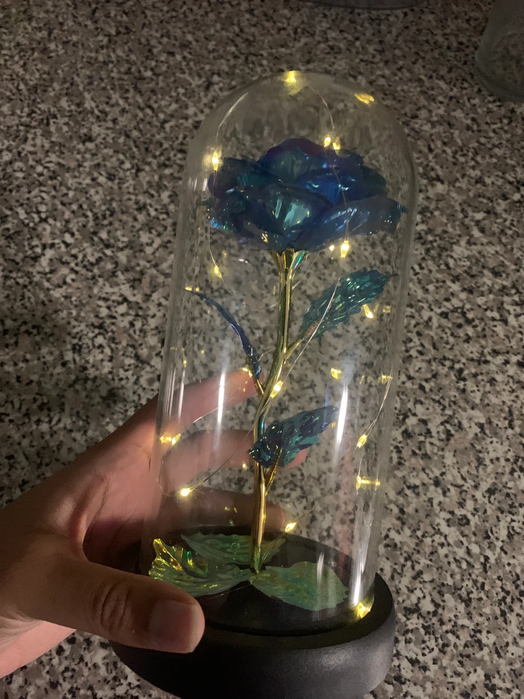 Enchanted Rose in Dome with LED Lights - photo 2