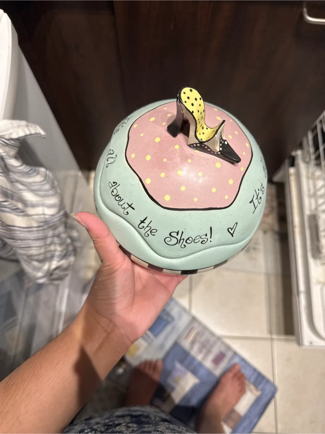 Decorative Shoe Trinket Box