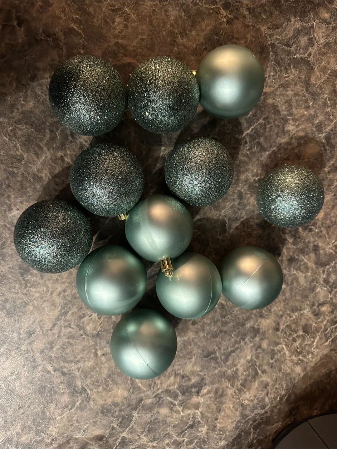 Christmas Ornaments - Set of 11 - Green