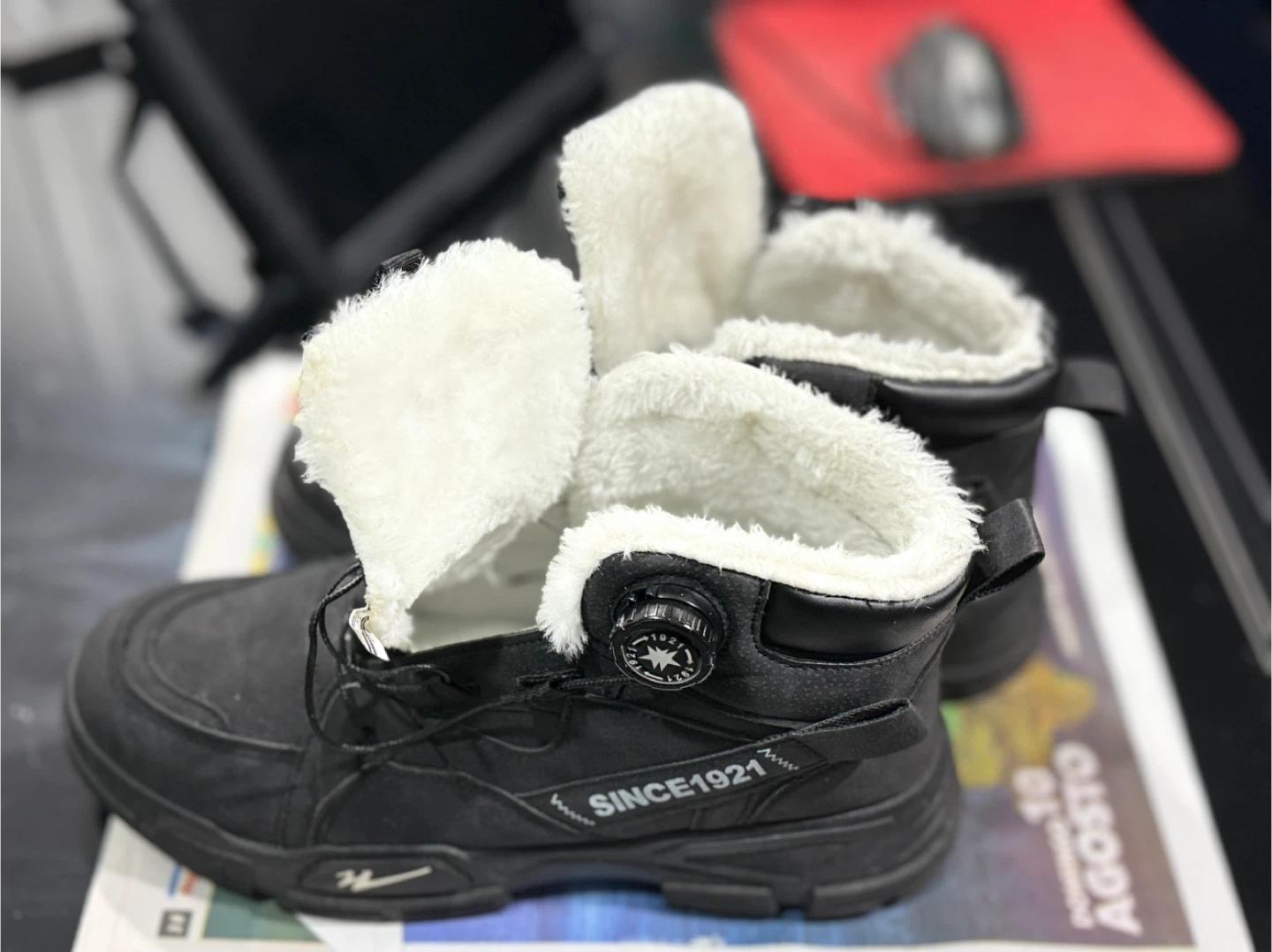 Black Winter Boots - Size 9